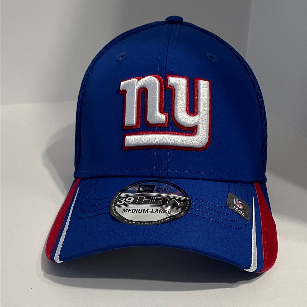 New Era NY Giants 39Thirty Blue Linear Hat M/L